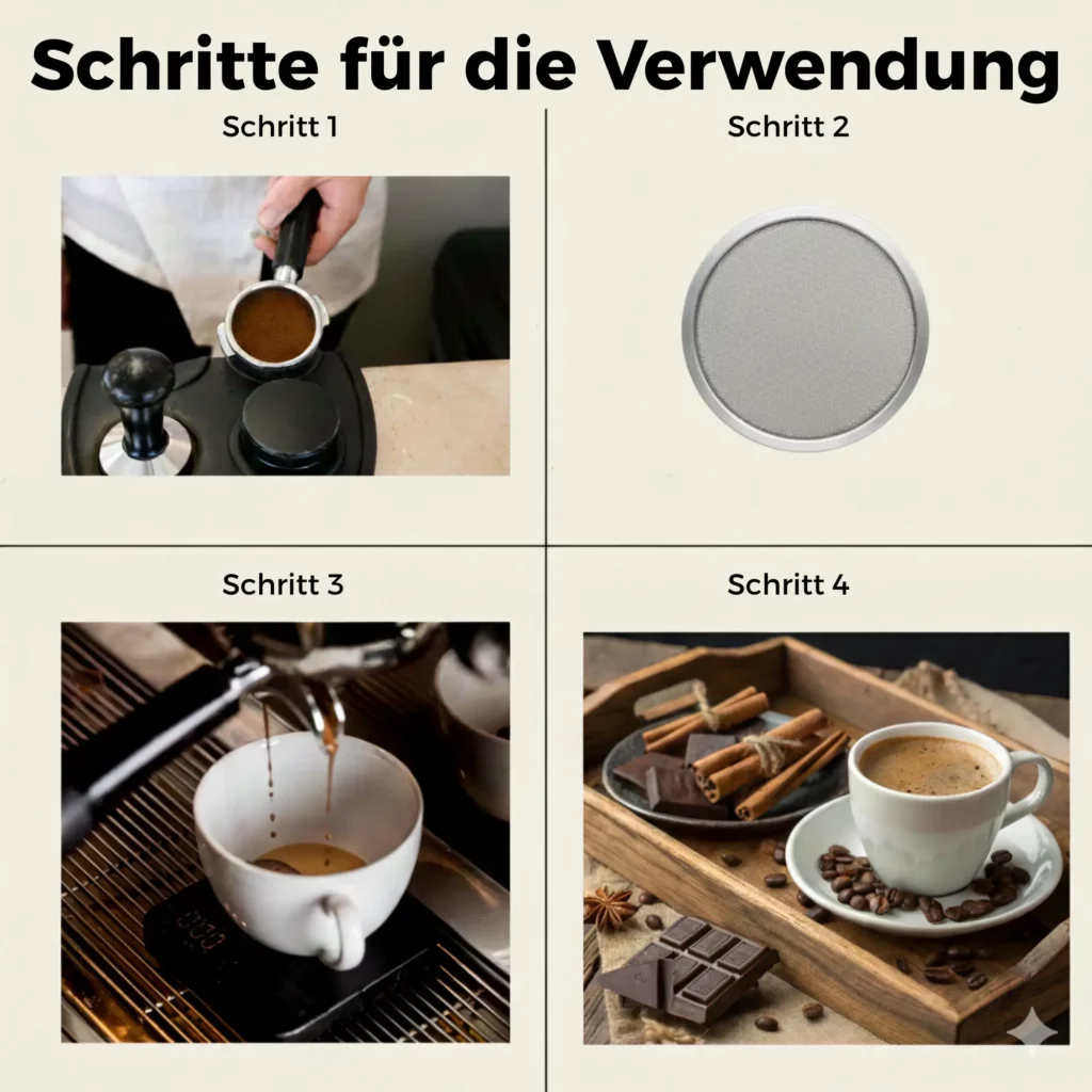 Puck Screen 58mm – Edelstahl für gleichmäßige Espresso-Extraktion
