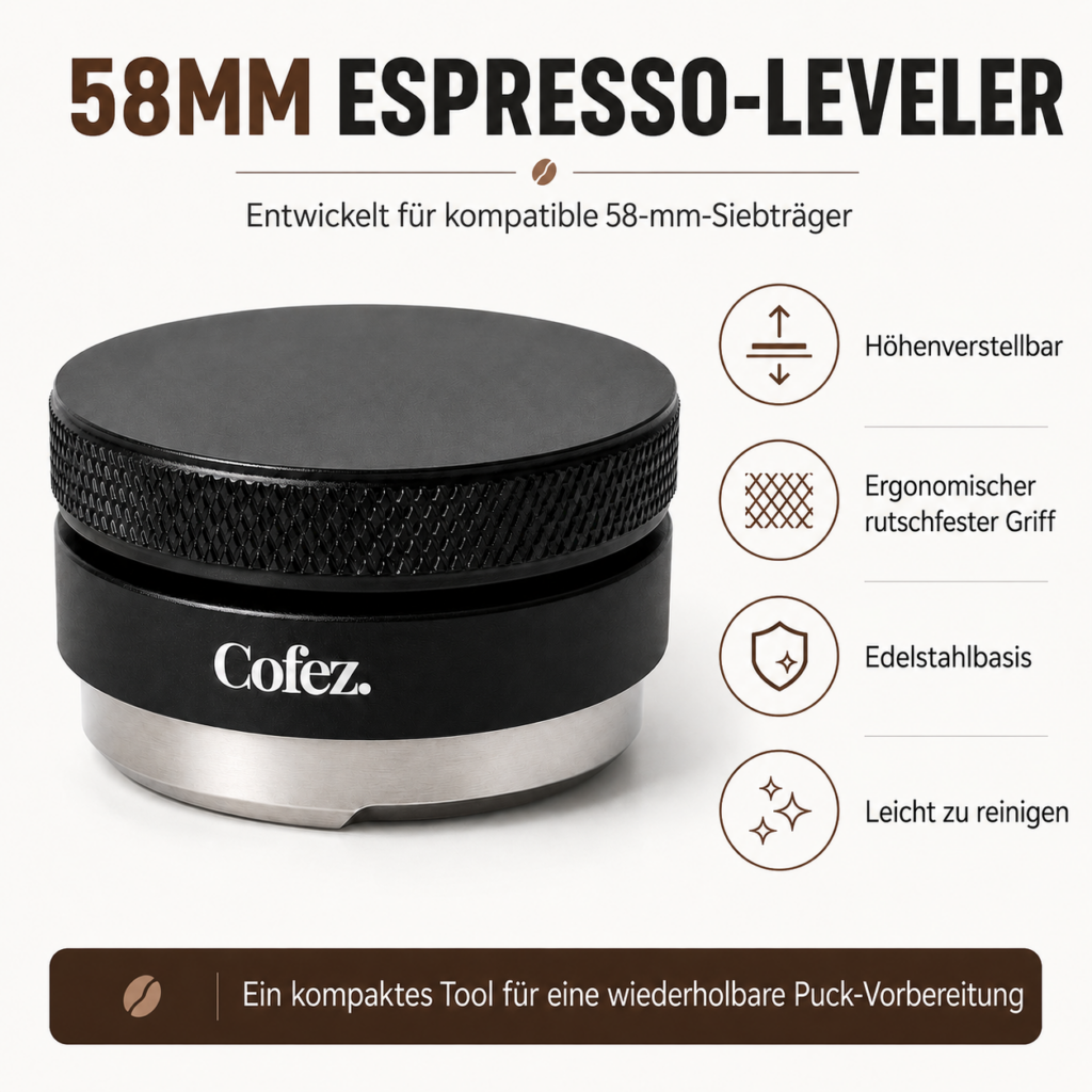 Distributor 58mm – Höhenverstellbarer Espresso Kaffeeverteiler
