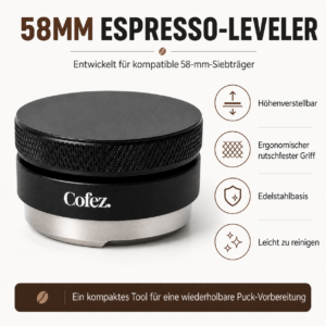 Distributor 58mm – Höhenverstellbarer Espresso Kaffeeverteiler – Bild 3