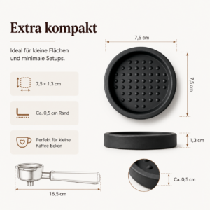 Tampermatte 75 mm – Hochwertige Silikon Unterlage für Espresso – Bild 5
