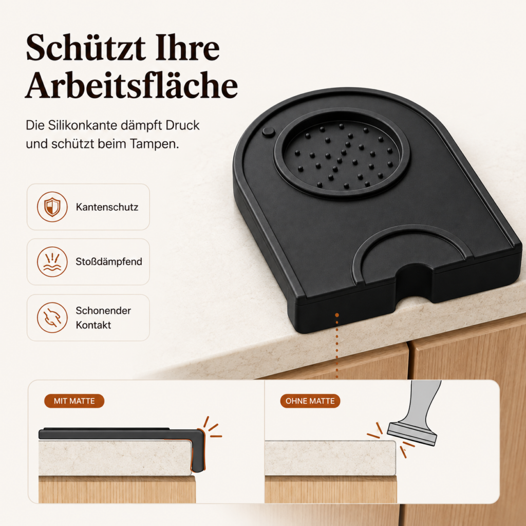 Tampermatte aus Silikon | Für 51-58mm Siebträger