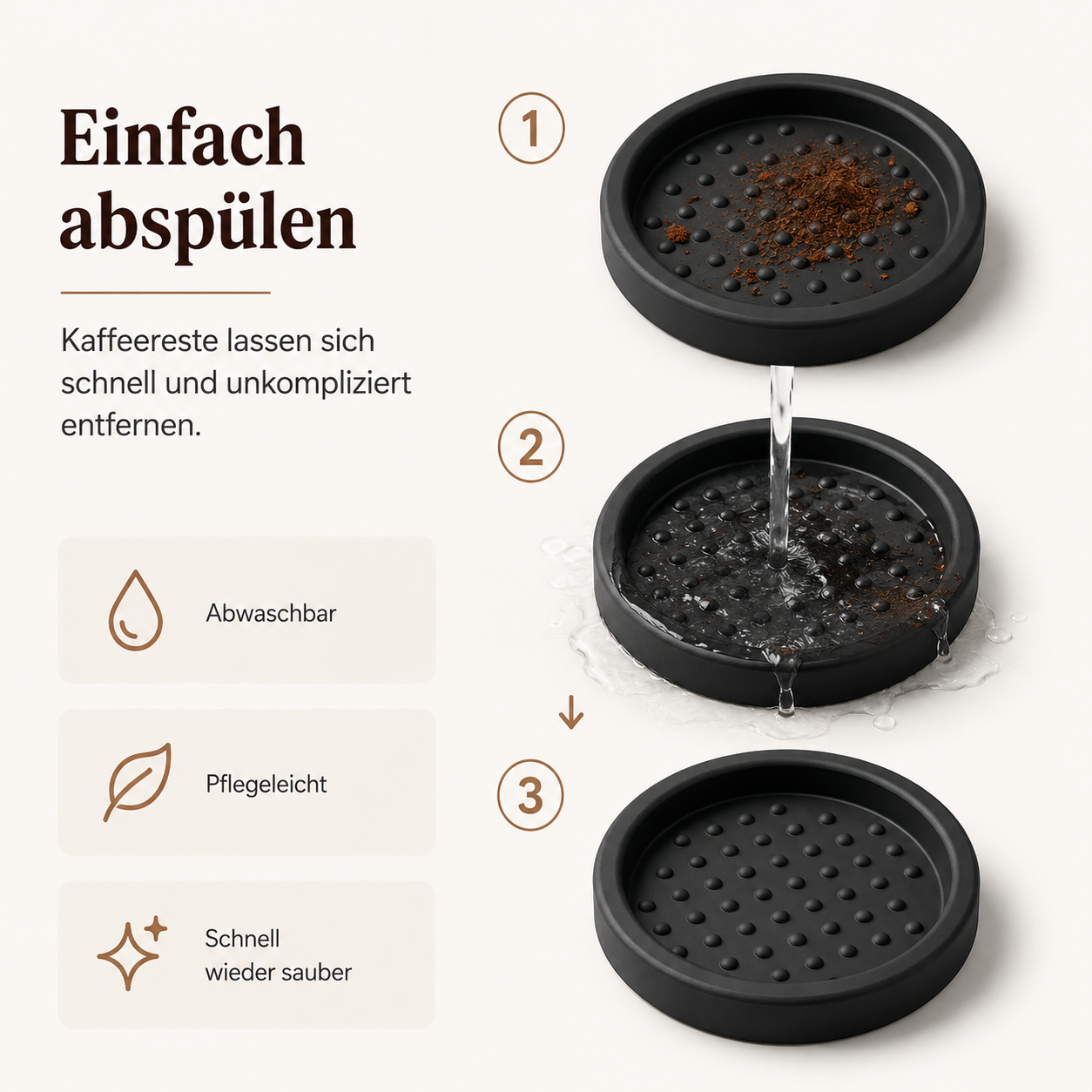 Tampermatte 75 mm – Hochwertige Silikon Unterlage für Espresso – Bild 3