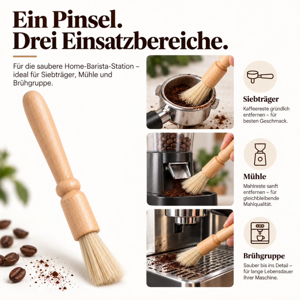 Reinigungspinsel für Espressomaschine