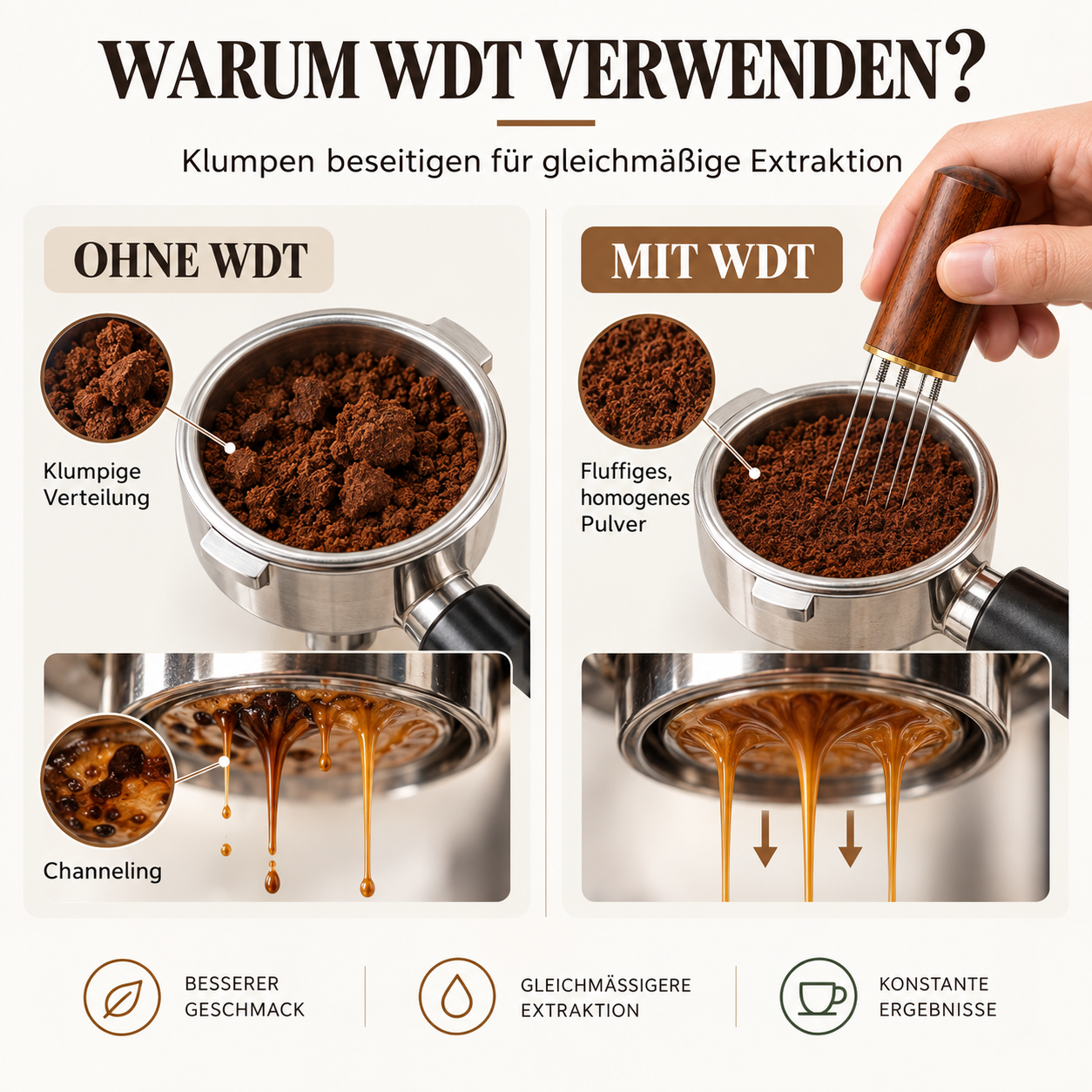 WDT Tool – 5 starke Vorteile für besseren Espresso – Bild 6