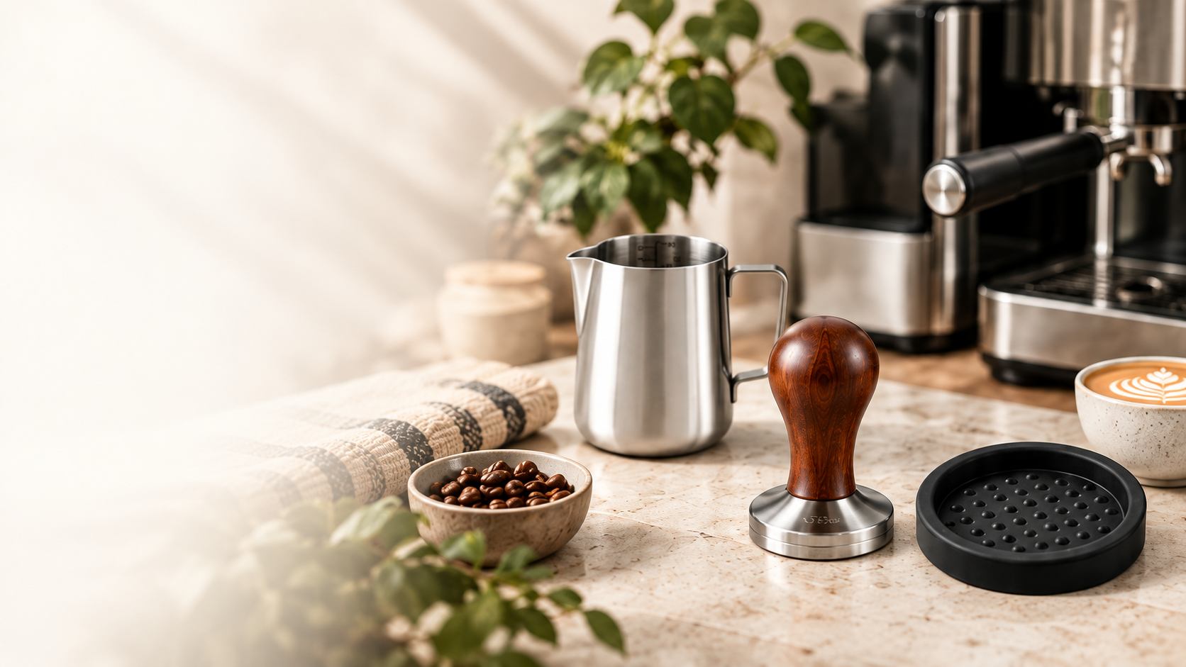 Milchkännchen 350 ml aus Edelstahl – Barista Kanne – Bild 7